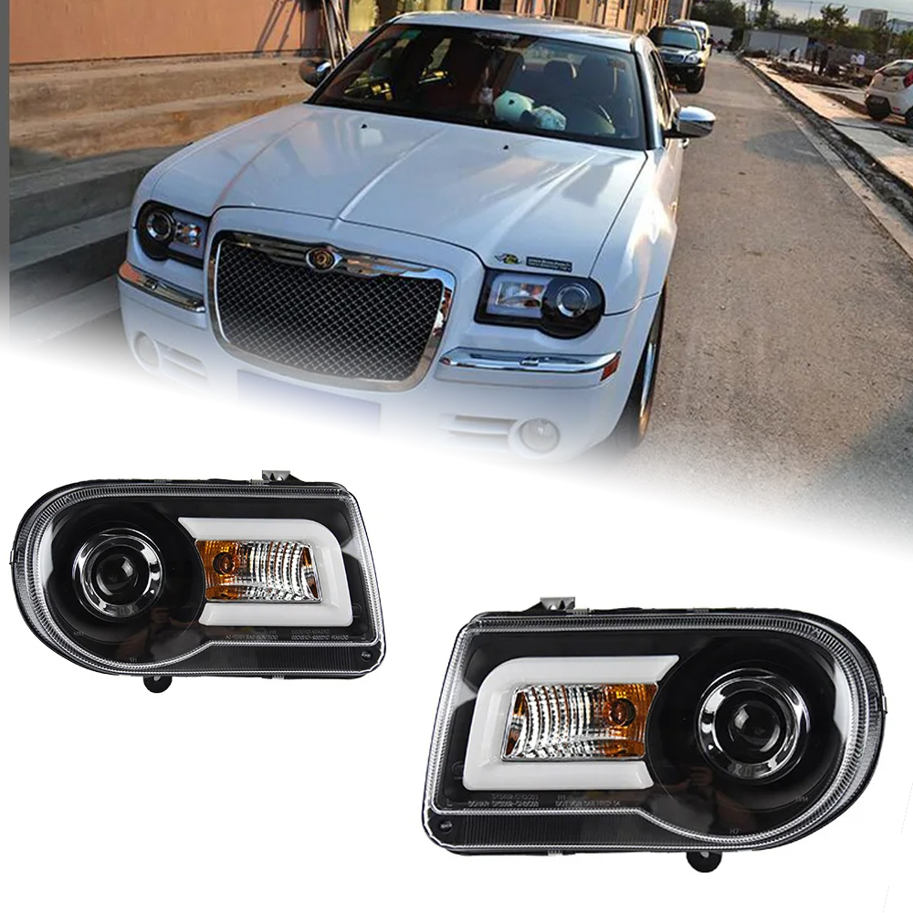 AKD Car Styling Head Lamp for Chrysler 300C Headlights 2005-2010 300C LED Headlight DRL Hid Bi Xenon Auto Accessories