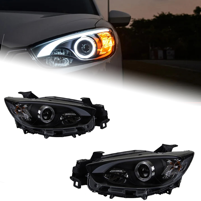 Akd Car Styling Head Lamp For Mazda Cx 5 Led Headlight 2012 2016 Brand Eagle Eye Angel Eye Led 8355