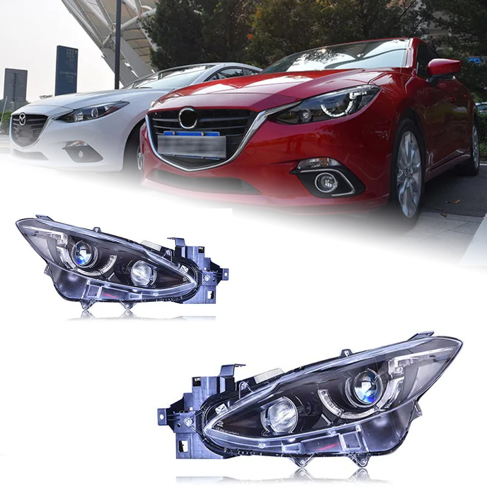 AKD Car Styling for Mazda 3 Axela LED Headlight 2014-2016 New Mazda3 LED DRL Hid Head Lamp Angel Eye Bi Xenon Accessories