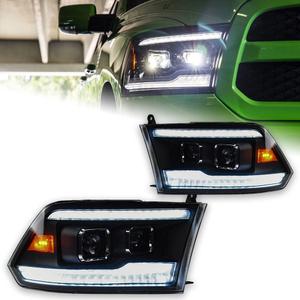 AKD Car Styling Head Lamp for Dodge Ram Headlights 2009-2018 Ram1500 2500 LED Headlight DRL Projector Two Lens Reverse auto Accessories