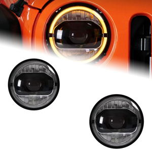 AKD Head Lamp for Jeep Wrangler LED Headlight 2018-2021 Headlights Wrangler DRL Turn Signal High Beam Angel Eye Projector Lens