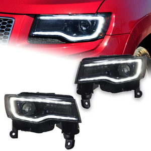 AKD Headlight For Jeep Grand Cherokee LED Headlights 2014-2021 Head Lamp Car Styling DRL Signal Projector Lens Auto Accessories