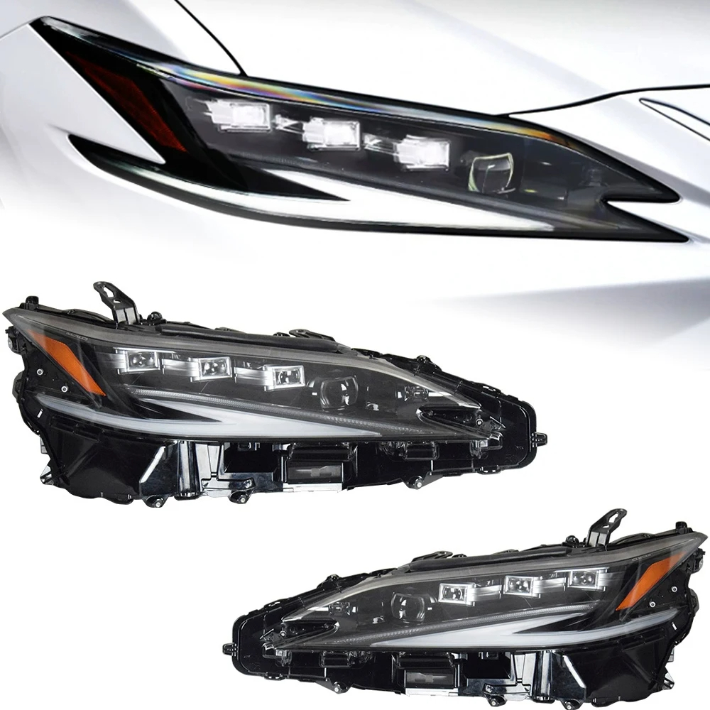 AKD Car Styling Head Lamp for Lexus ES200 Headlights 2018-2023 ES300 LED Headlight DRL Signal Projector Lens auto Accessories