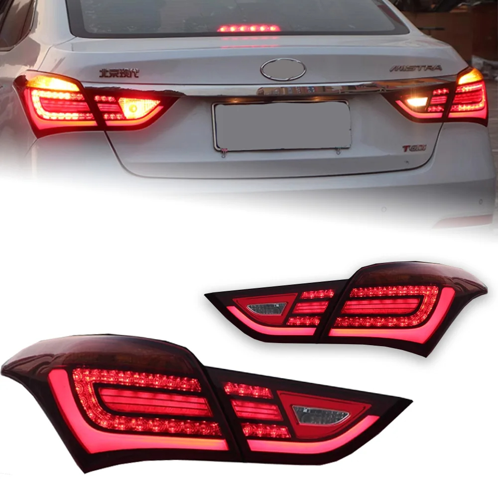 AKD Car Styling for Hyundai MISTRA Tail Lights 2014-2019 New LED Tail Lamp LED DRL Dynami Signal Brake Reverse auto Accessories