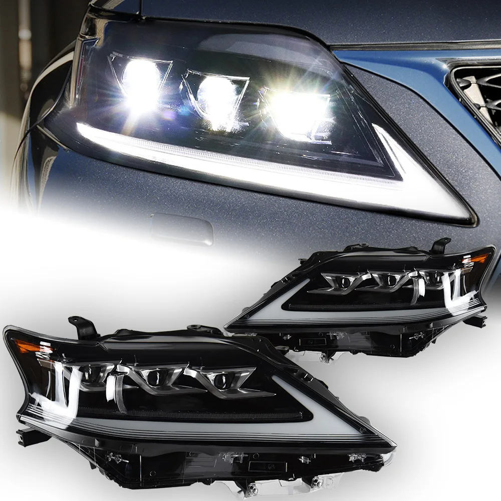 AKD Car Styling Head Lamp for Lexus RX270 Headlights 2009-2015 RX350 LED Headlight RX330 RX400 DRL Signal Projector Accessories