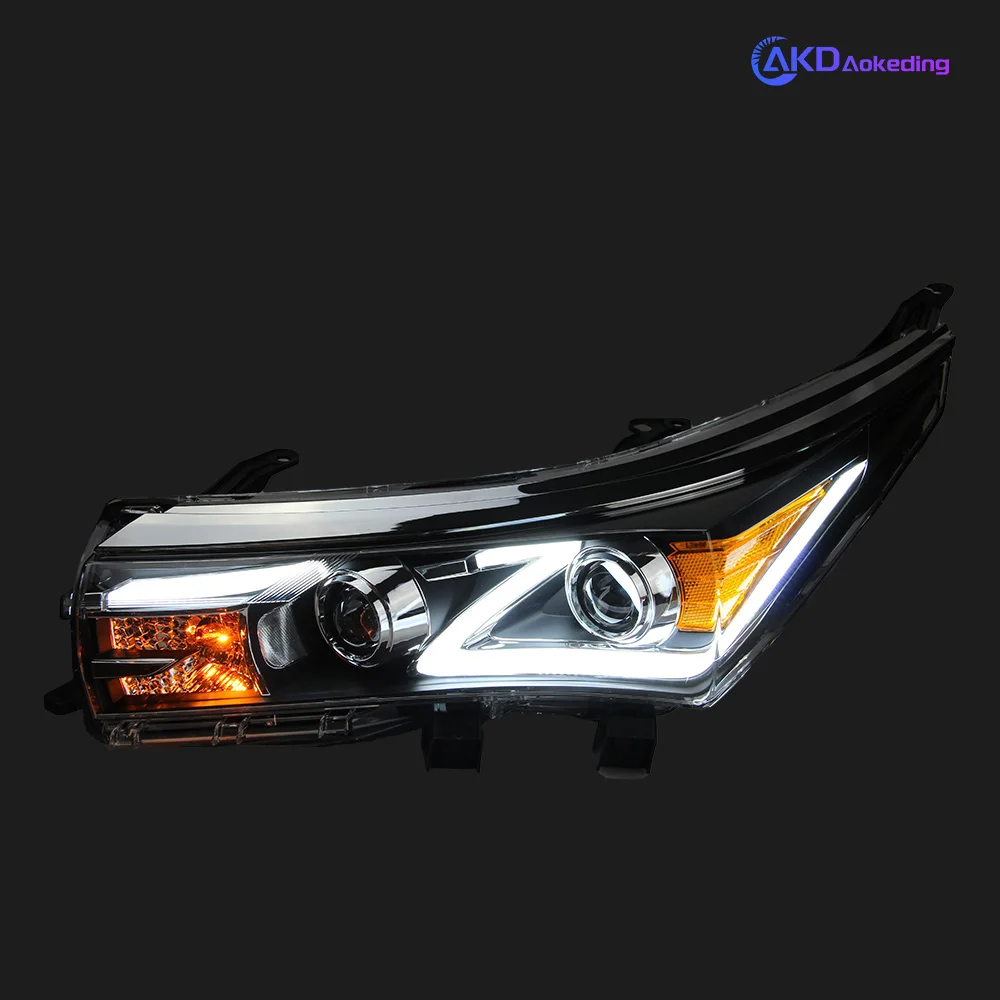 AKD Head Light For Toyota Corolla 2014-2016 Head Lights Z Style Replacement DRL Daytime lights retrofit Projector Facelift