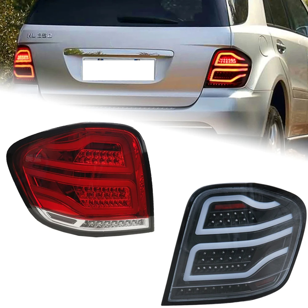 AKD Car Styling for Benz W164 Tail Lights 2005-2008 ML350 ML400 ML500 LED Tail Lamp DRL Signal Brake Reverse auto Accessories