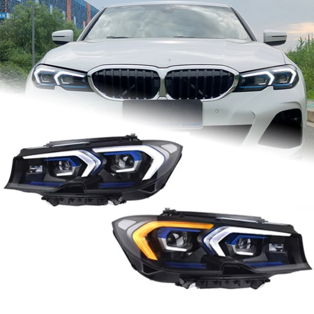 AKD Head Lamp for BMW G20 G28 LED Headlight 2019-2022 Headlights 320i 3 Series DRL Turn Signal High Beam Angel Eye Projector