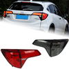 AKD Car Styling for Honda HR-V Tail Lights HR-V Vezel 2014-2021 LED Tail Light Lexus-Style Rear Lamp DRL Signal Brake Reverse auto Accessories