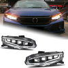 AKD Car Lights for Honda Civic X 2016-2021 LED Auto Headlight Assembly Upgrade Projector 4 Lens LHD RHD Dynamic Signal Lamp Accessories