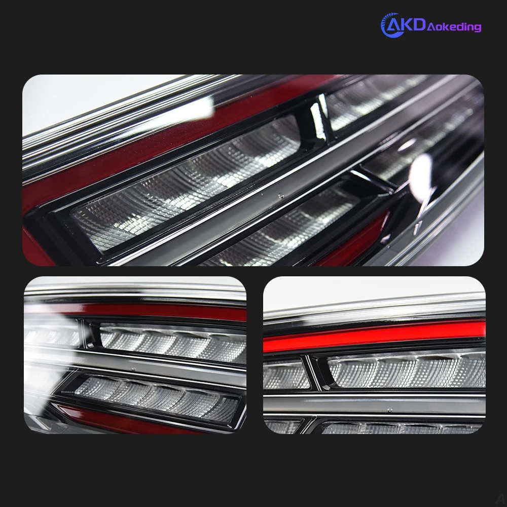 AKD Car Styling for Audi Q3 Tail Light 2013-2019 update New Q3 LED Tail Lamp LED Stop DRL Rear Lamp Dynamic Turn Signal Reverse