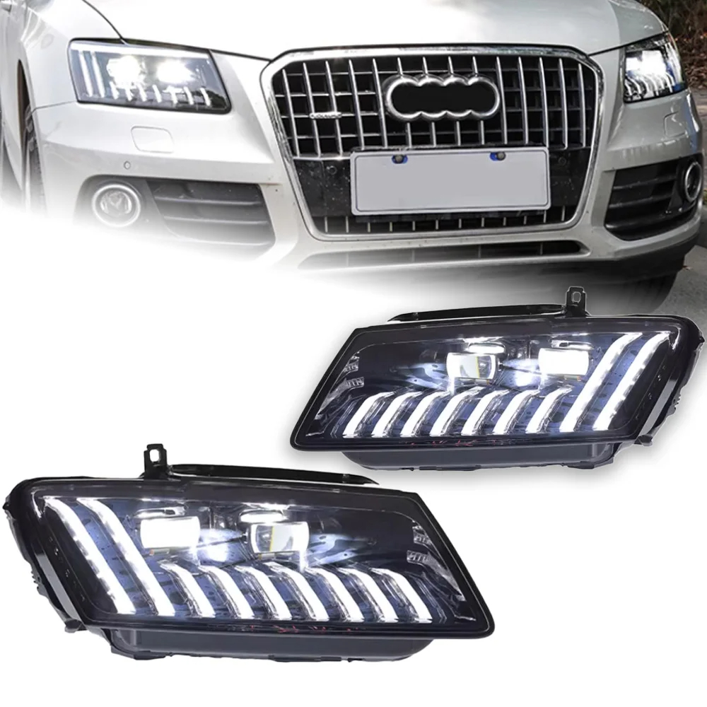 AKD Car Styling for Audi Q5 Headlights 2009-2018 Q5 LED Headlight Projector Lens Siginal DRL Head Lamp Automotive Accessories