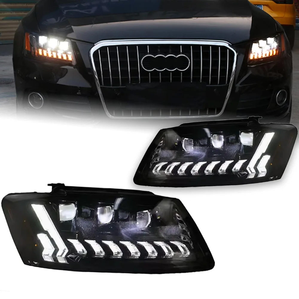 AKD Car Styling for Audi Q5 Headlights 2009-2018 Q5 LED Headlight Projector Lens Siginal DRL Head Lamp Automotive Accessories