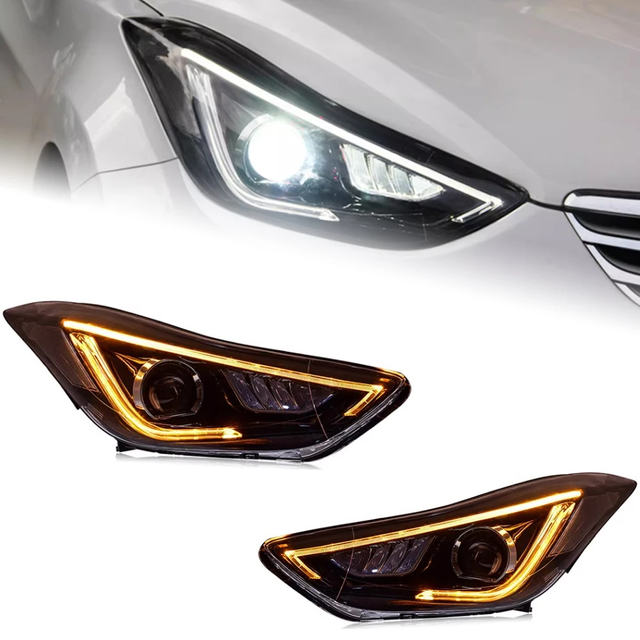 AKD Car Styling Head Lamp for Hyundai Elantra LED Headlight 2011-2016 LED High Beam LED Signal DRL Hid Bi Xenon Auto Accessories