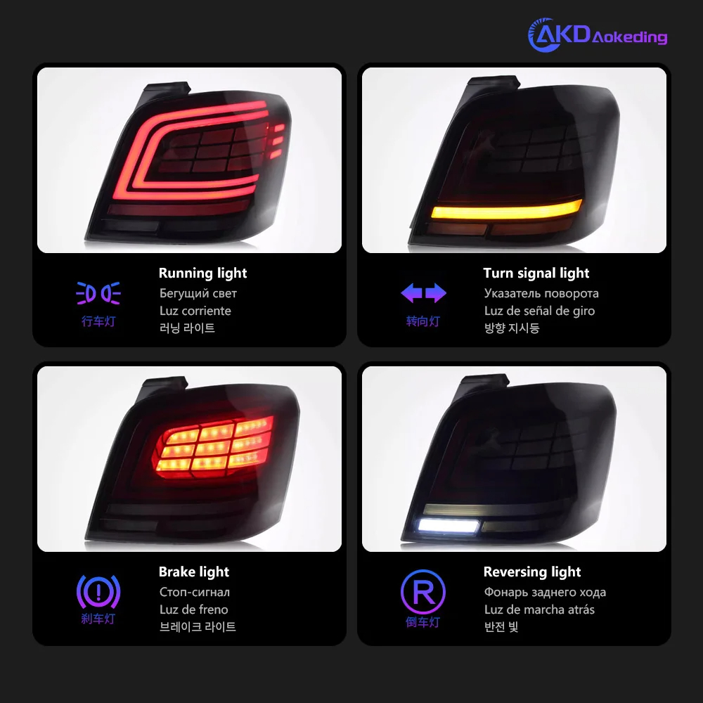 AKD Car Light for Benz GLK 2008-2015 X204 GLK200 GLK260 GLK300 LED Auto Taillight Assembly Upgrade The Newest Design Accessories