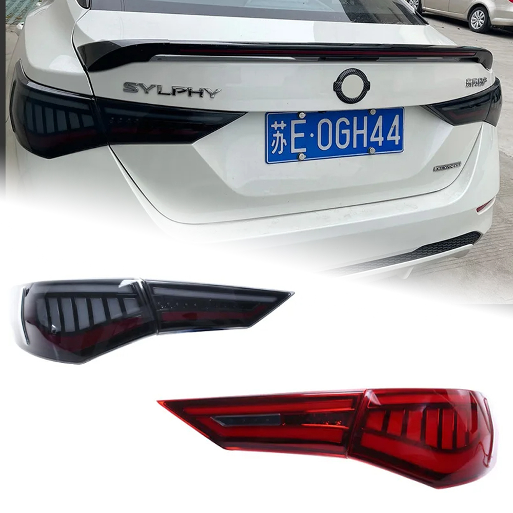 AKD Car Styling for Nissan Sylphy Tail Lights 2019-2022 New Sentra LED Tail Lamp DRL Signal Brake Reverse auto Accessories