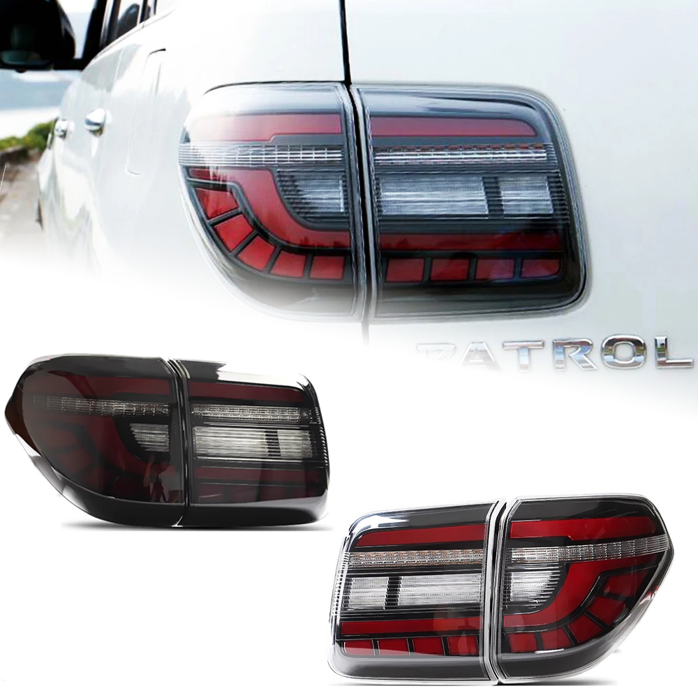 AKD Car Styling Tail Lamp for Patrol Tail Lights 2012-2019 Tourle LED Tail Light Rear DRL Dynamic Signal Reverse Auto Accessories