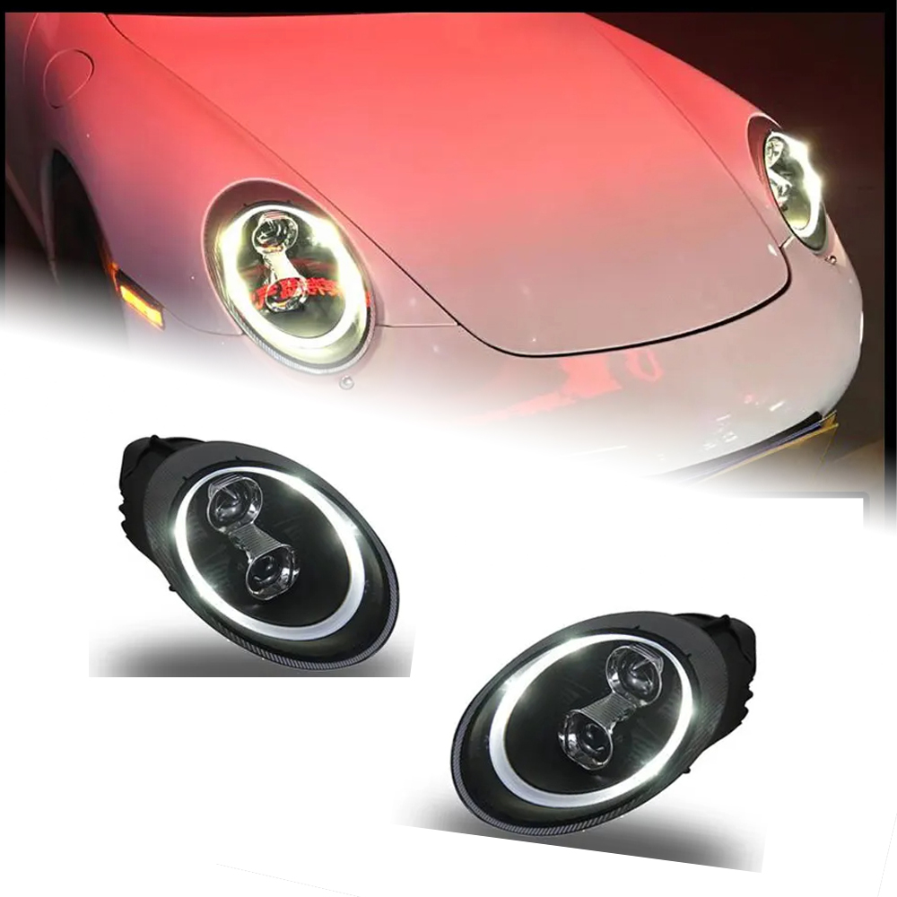 AKD Car Styling for Porsche 997 Headlights 2005-2008 911 LED Headlight DRL High Low Beam Xenon Head Lamp Accessories