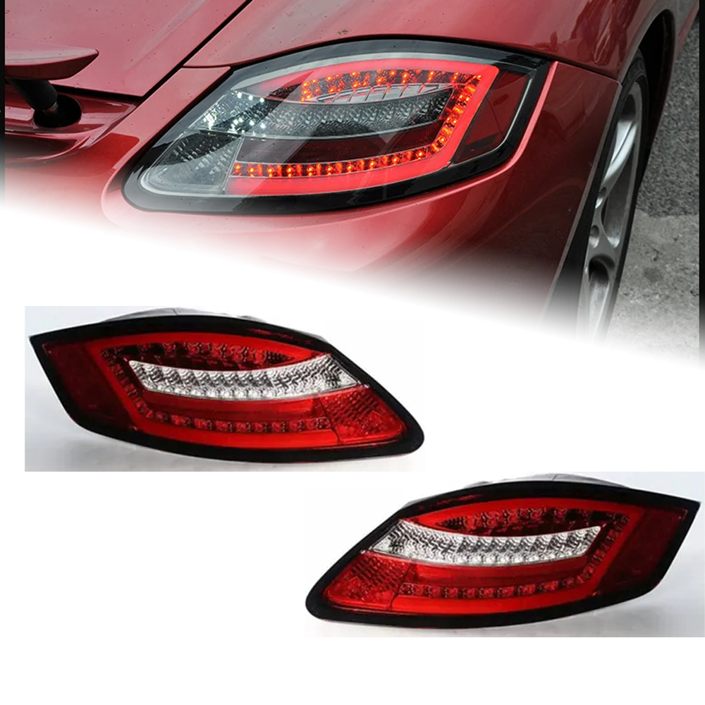 AKD Car Styling Tail Lamp for Porsche Cayman 987 Tail Lights 2005-2008 Boxter LED Tail Light DRL Brake Reverse auto Accessories