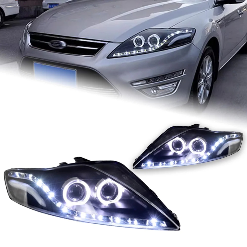 AKD Car Styling Head Lamp for Ford Mondeo Headlights 2009 Fusion LED Headlight Dynamic Signal DRL Hid Bi Xenon Auto Accessories