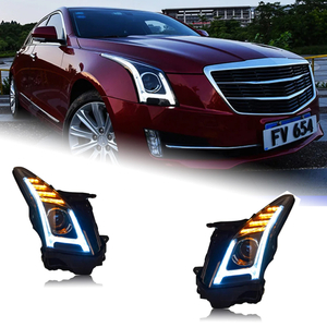 AKD Head Lamp for Cadillac ATS LED Headlight 2014-2018 Headlights ATS-L DRL Turn Signal High Beam Angel Eye Projector