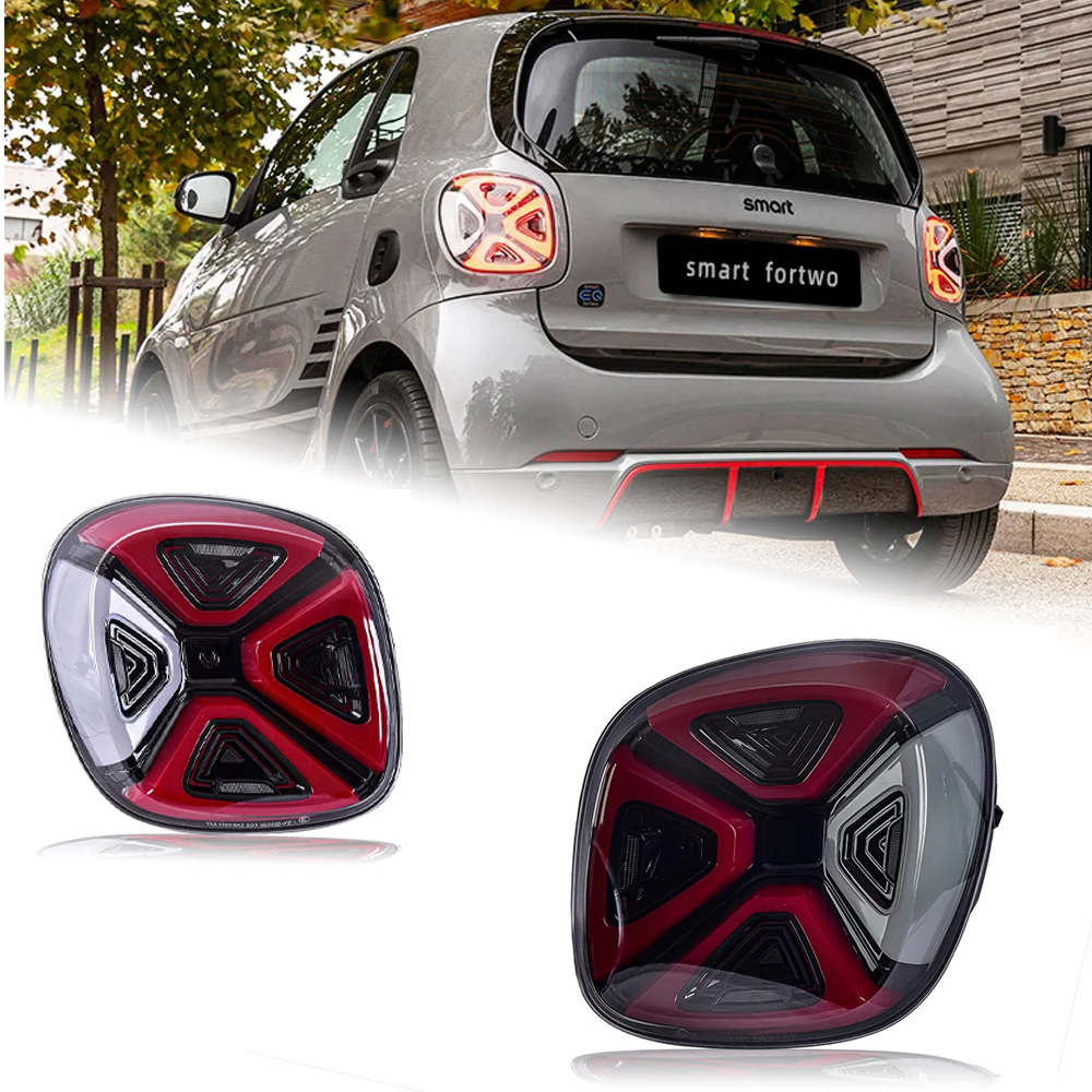 AKD Car Styling Taillights for Smart W453 LED Tail Lamp 2015-2020 Tail Light DRL Rear Turn Signal Automotive Accessorie