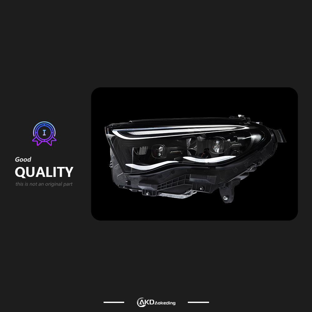 AKD Suitable for Mercedes-Benz E-Class W214 headlamp assembly low and high configuration LED double lens headlight