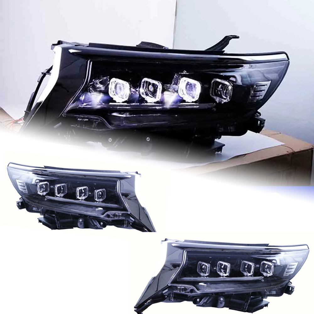 AKD Head Lamp for Toyota Prado LC200 LED Headlight 2017-2021 Headlights Prado DRL Turn Signal High Beam Angel Eye Projector Lens