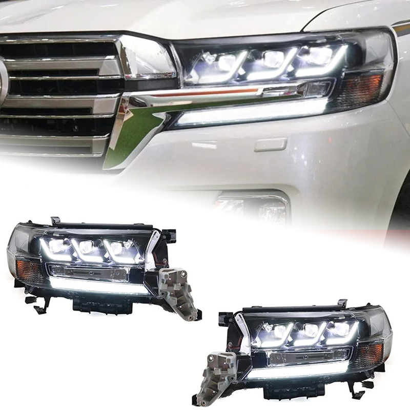 AKD Car Styling Head Lamp for Toyota Land Cruiser Headlights 2016-2020 Lexus Design LC200 LED Headlight LED DRL Auto Accessories