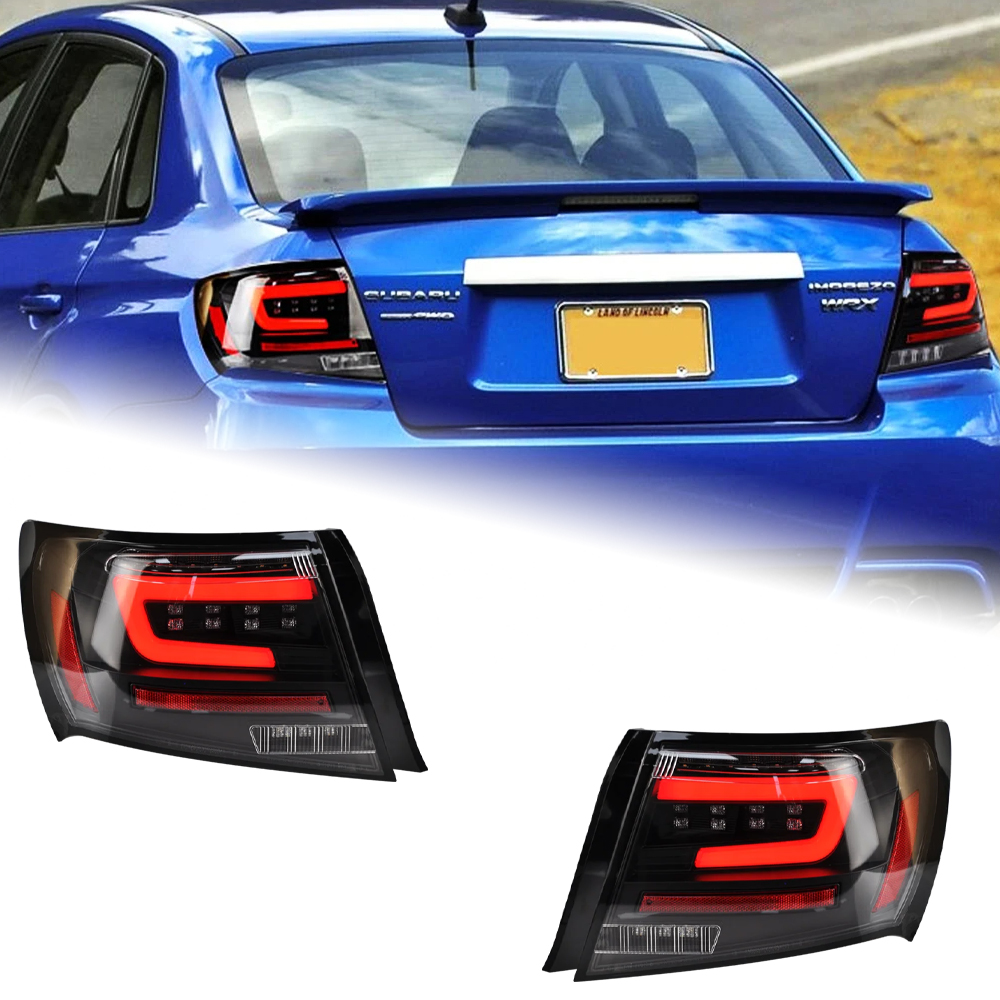 AKD Car Styling Tail Lamp for Subaru WRX Tail Lights 2008-2014 Impreza LED Tail Light DRL Turn Signal Reverse Auto Accessories