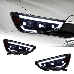 AKD Car Lights for Mitsubishi ASX 2013-2019 LED Auto Headlights Assembly Upgrade W213 E-class Style Design Bifocal Lens Accessories