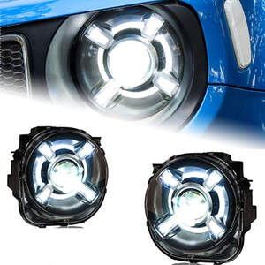 AKD Car Styling for Jeep Renegade Headlights 2015-2018 LED Headlight LED DRL Hid Head Lamp Angel Eye Bi Xenon Beam Accessories