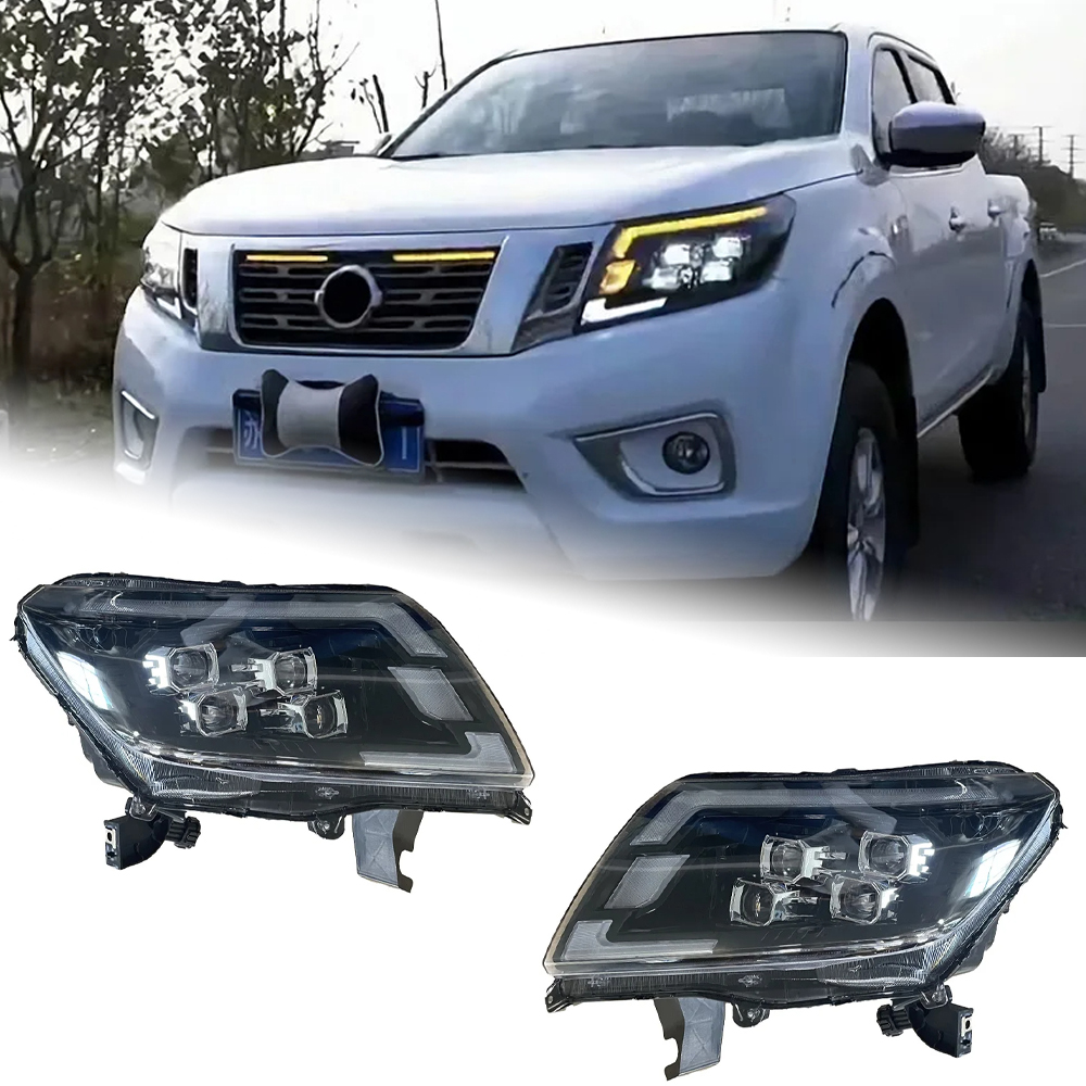 AKD Car Styling Head Lamp for Nissan Navara Headlights 2014-2021 NP300 Frontier LED Headlight Signal DRL LED Projector Auto Accessories