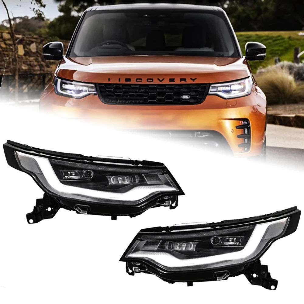 AKD Head Lamp for Land Rover Discovery 5 LED Headlight 2017-2020 LR5 Headlights DRL Turn Signal High Beam Angel Eye Projector