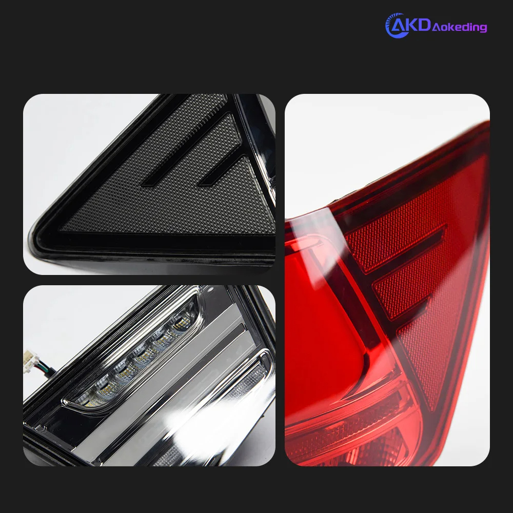 AKD Car Styling for Kia Forte Tail Light 2009-2014 Cerato LED Tail Lamp LED DRL Brake Dynamic Signal Reverse auto Accessories