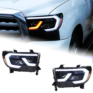 AKD Head Lamp for Toyota Tundra LED Headlight 2007-2021 Headlight Tundra DRL Turn Signal High Beam Angel Eye Projector Lens