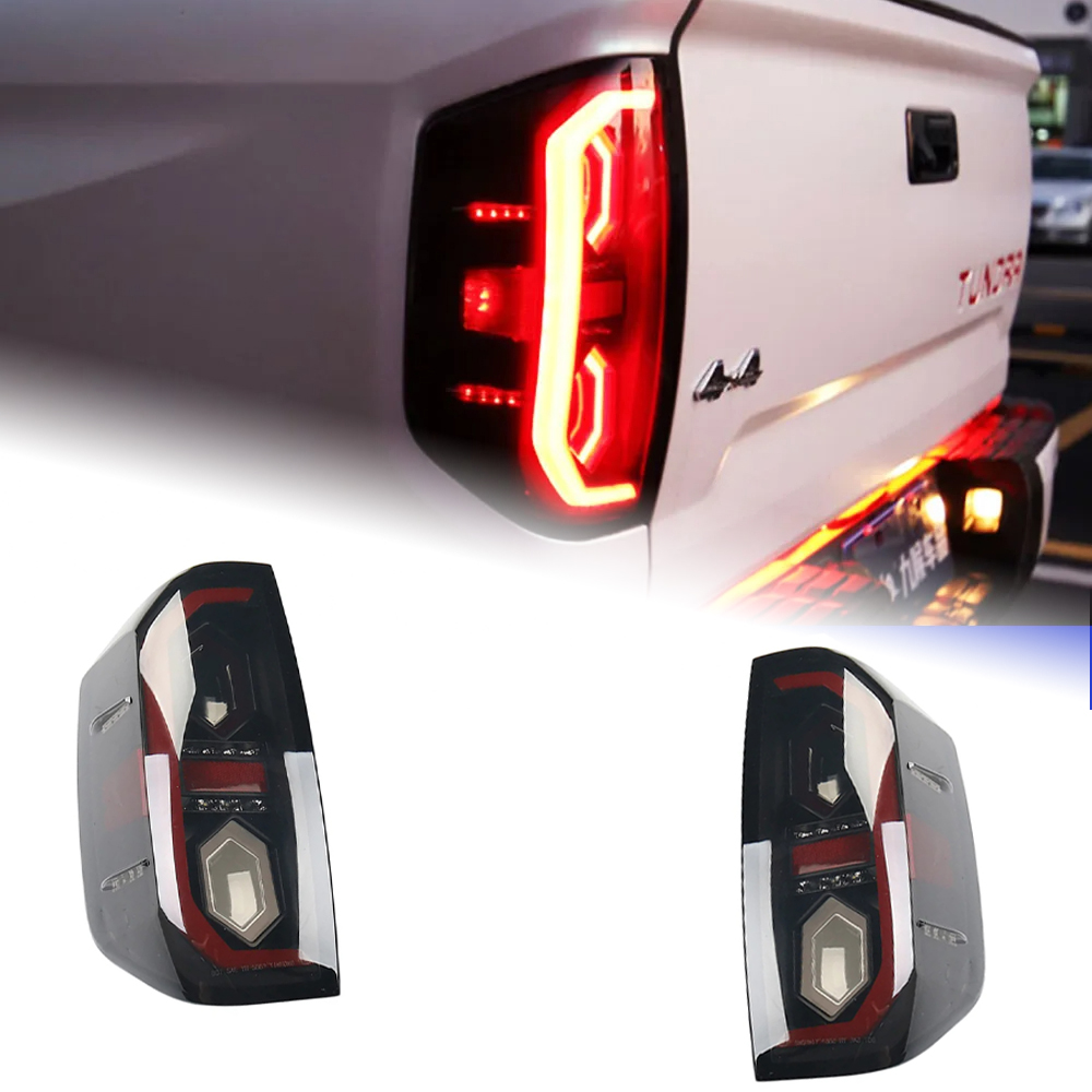 AKD Tail Lamp for Toyota Tundra LED Tail Light 2014-2019 Tundra Rear Fog Brake Turn Signal Automotive Accessories