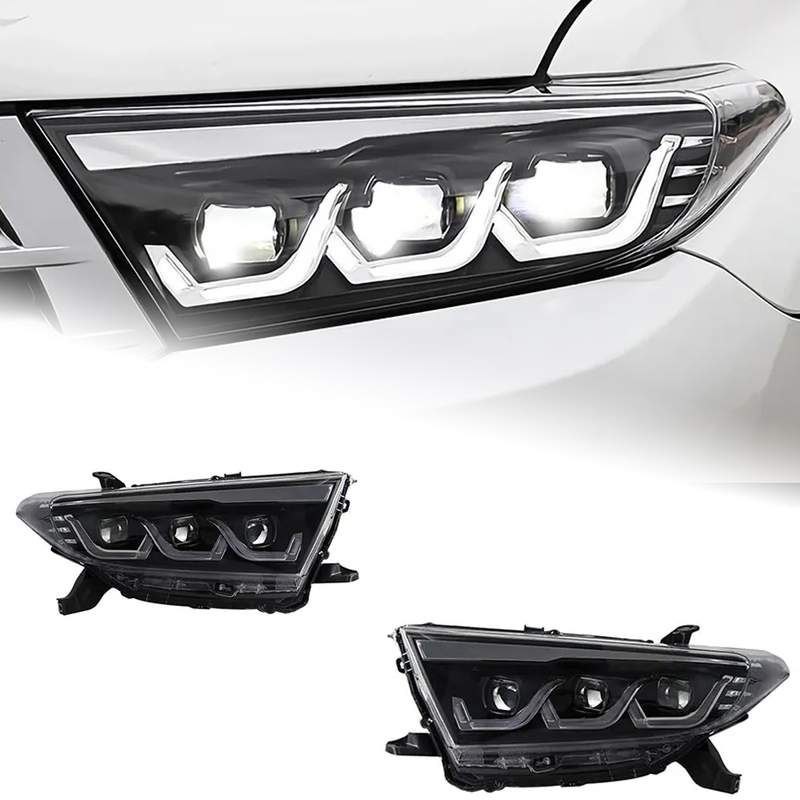 AKD Car Styling Head Lamp for Toyota Highlander Headlights 2012-2014 Kluger LED Headlight DRL Projector Lens Automotive Accessories