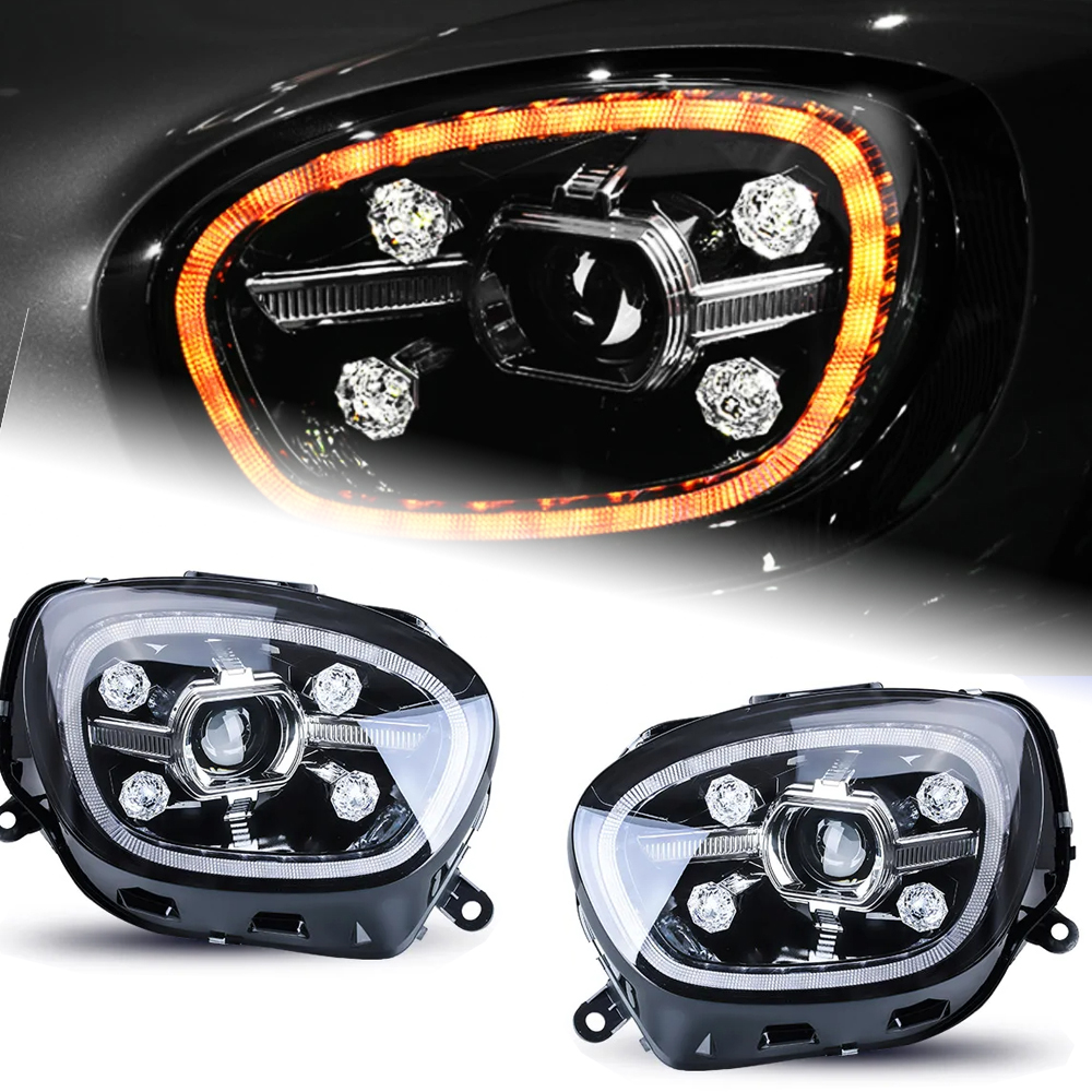 AKD Car Styling for MINI Countryman F60 Headlights 2017-2019 F60 LED Headlight DRL Head Lamp LED Projector Beam Accessories