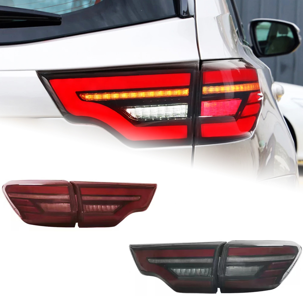 AKD Car Styling for Toyota Highlander LED Tail Light 2015-2021 New Kluger LED Tail Lamp DRL Signal Brake Reverse auto Accessories