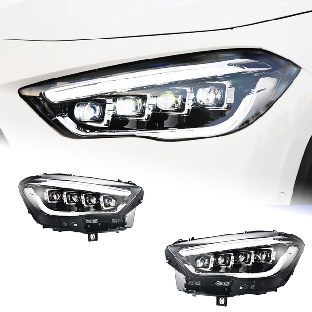 AKD Car Front Headlight For Benz GLA200 220 260 LED Headlights 2020-2022 Styling Dynamic Turn Signal Lens Automotive Accessories