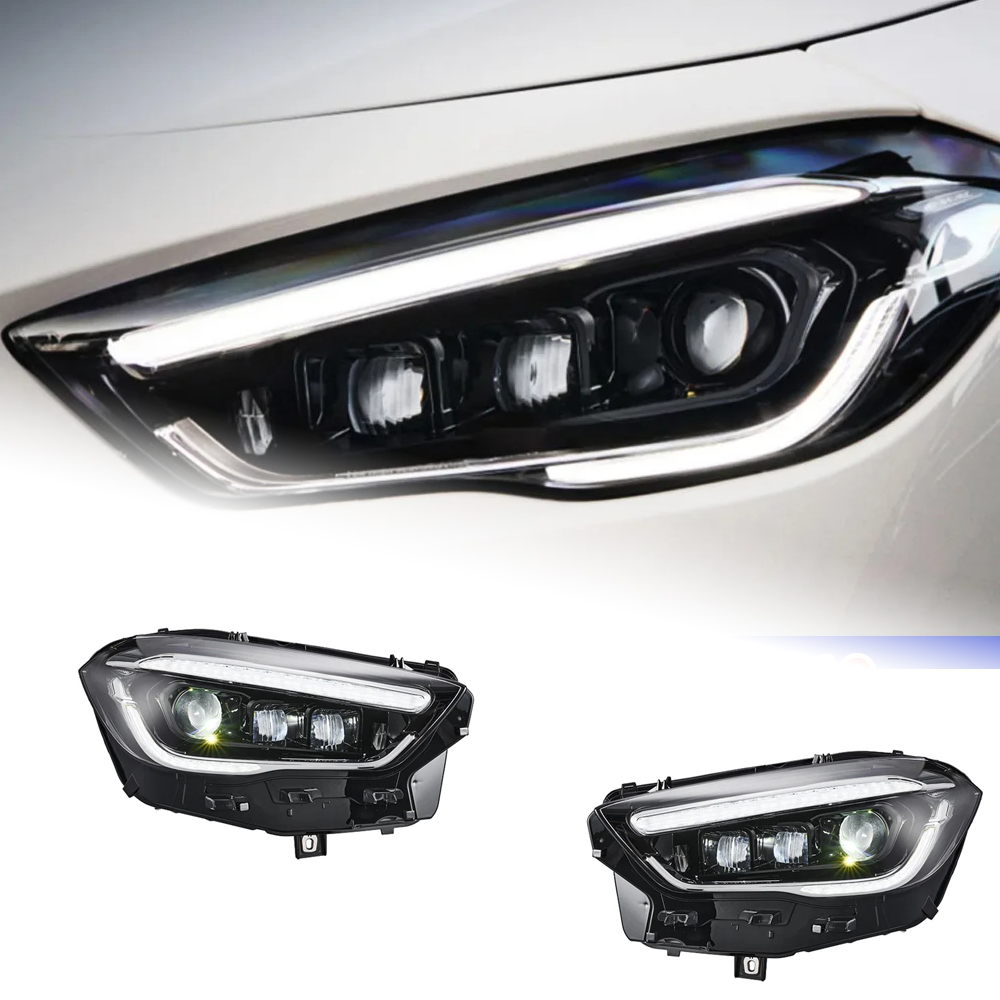 AKD Head Lamp for Benz GLA LED Headlight 2020-2022 Headlights GLA200 GLA300 DRL Turn Signal High Beam Angel Eye Projector Lens