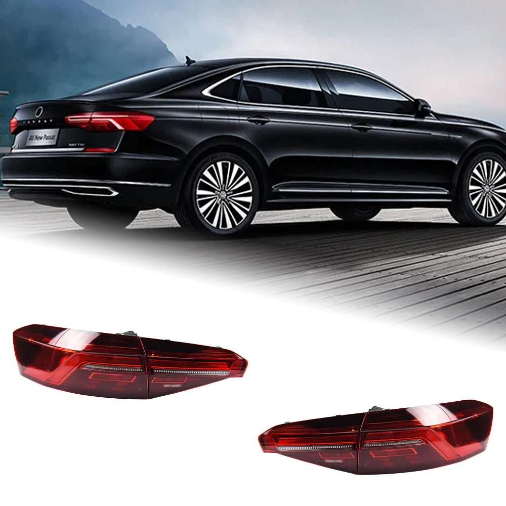 AKD Car Styling for VW Passat B9 Tail Lamp 2019-2020 New Passat B8.5 US Version LED Tali Light DRL Dynamic Signal Rear Lamp Accessories