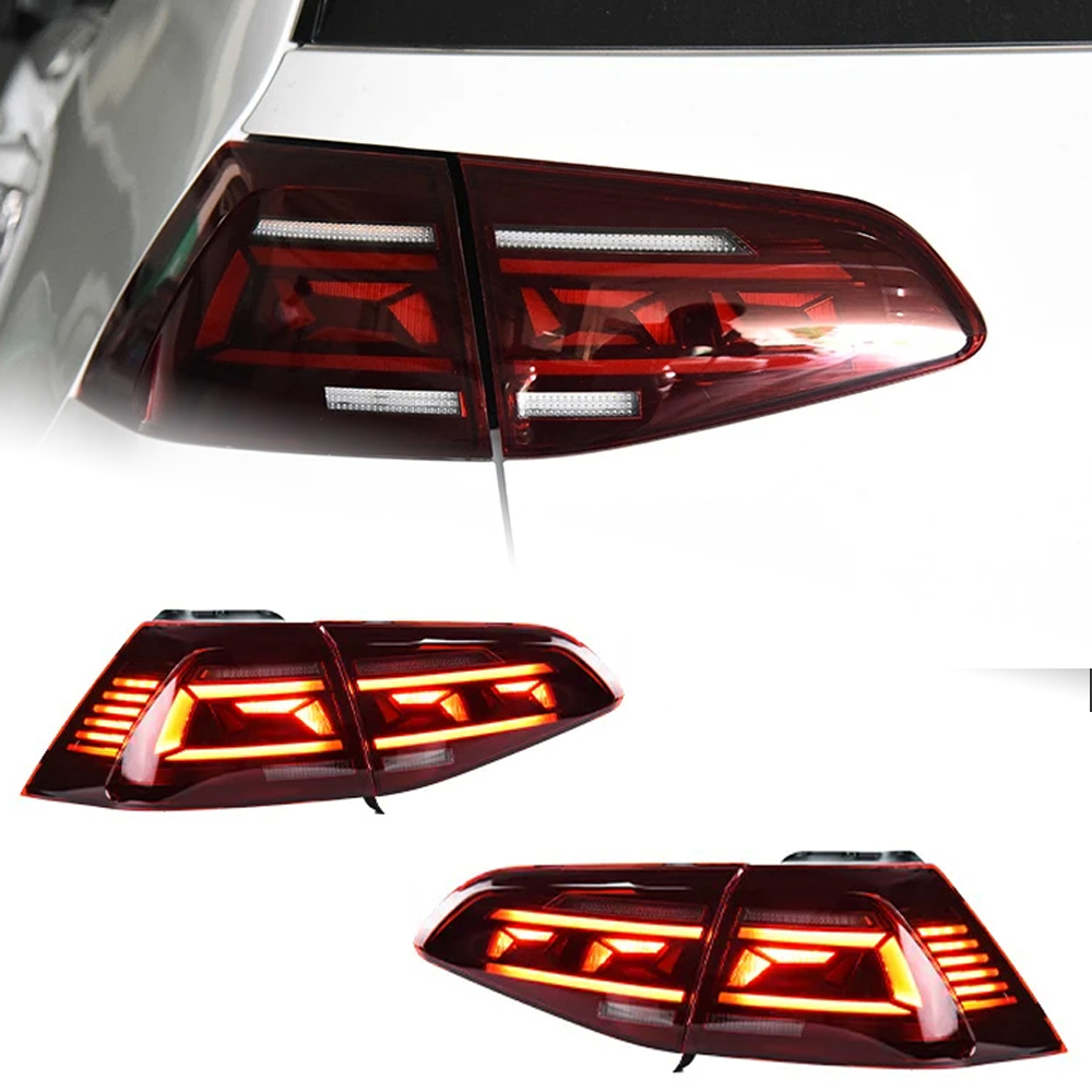 AKD Car Lights for VW Golf 7.5 2018-2021 Golf7.5 Upgrade Passat B8.5 Design Rear Fog Lamp Dynamic Turn Signal Highlight Break