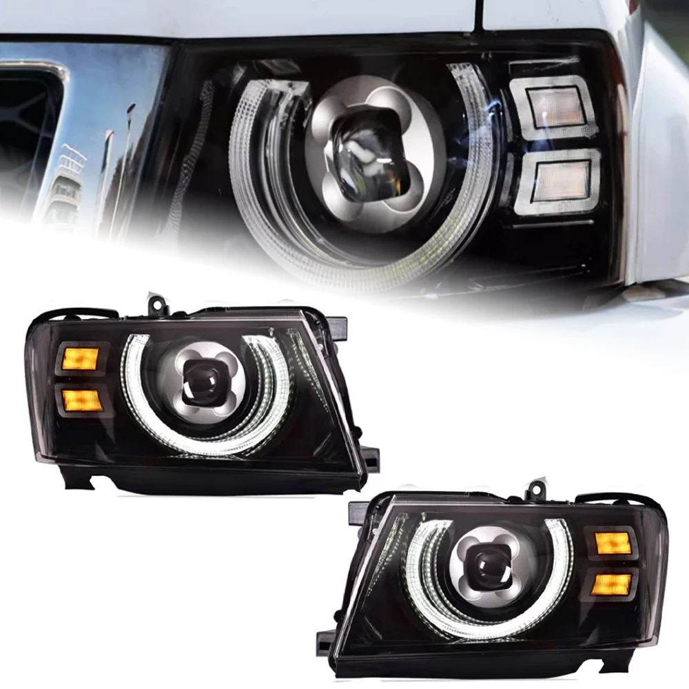 AKD Car Styling Head Lamp for Nissan Patrol Y61 LED Headlight 2005-2022 Headlights Y61 DRL Turn Signal High Auto Accessories