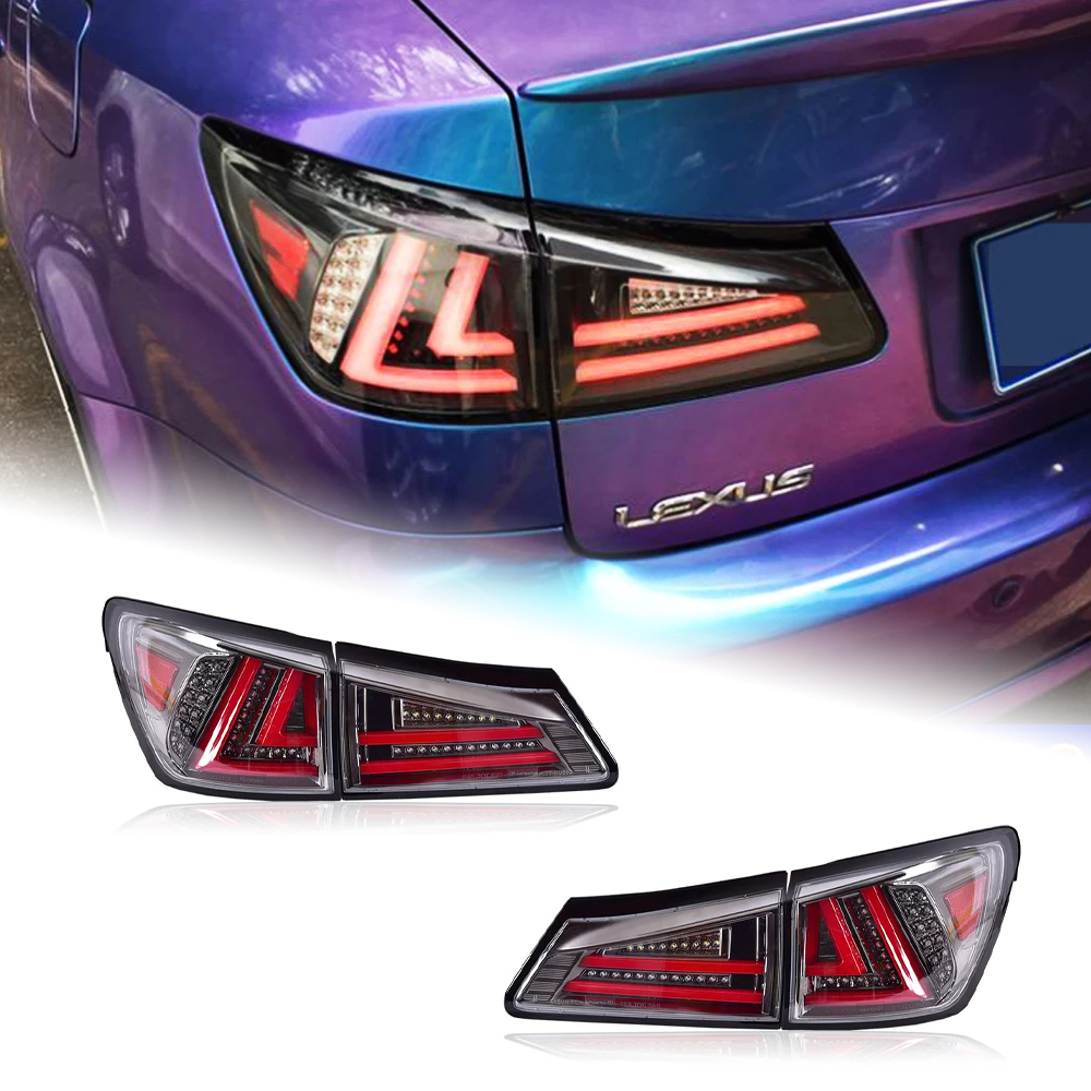 AKD Tail Lamp for Lexus is250 LED Taillight 2006-2012 is300 is350 Rear Fog Brake Turn Signal Automotive Accessories