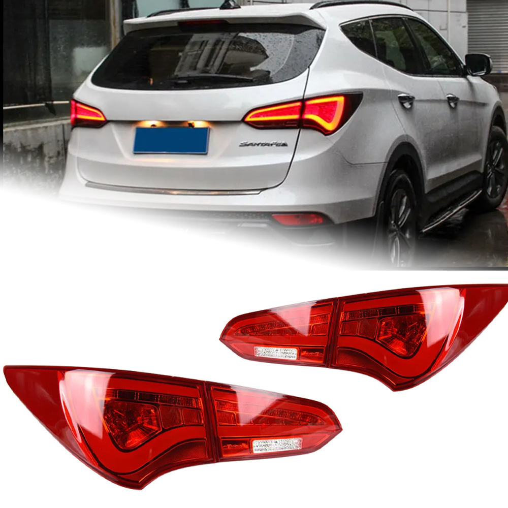 AKD Car Styling for Hyundai IX45 Tail Lights 2013-2017 New Santa Fe LED Tail Lamp LED DRL Signal Brake Reverse Auto Accessories