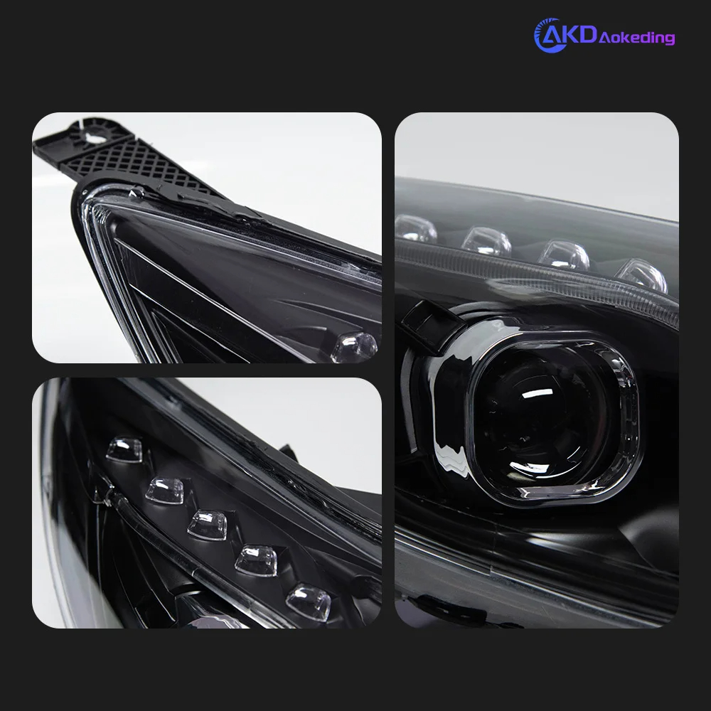 AKD Car Styling Headlights for Ford Focus LED Headlight Projector Lens 2012-2014 Focus 3 DRL Head Lamp Automotive Accessories