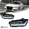 AKD Headlight Assembly Upgrade for 2015-2018 Audi A7 Models: LED Laser Lens, Daytime Running Lights, And Sequential Turn Signals.
