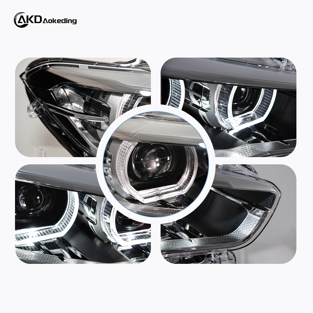 AKD Headlight Assembly Upgrade for 2015-2019 BMW 1 Series F20 Models: LED Laser Sequential Turn Signals, Daytime Running Lights, And Bi-xenon Projector Lenses.